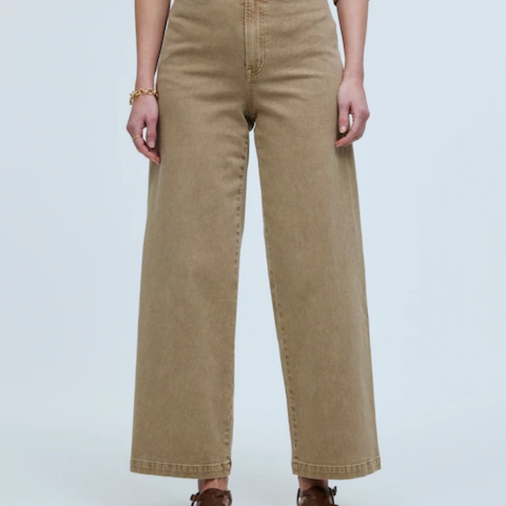 Madewell The Curvy Emmett Wide-Leg  Crop Jeans